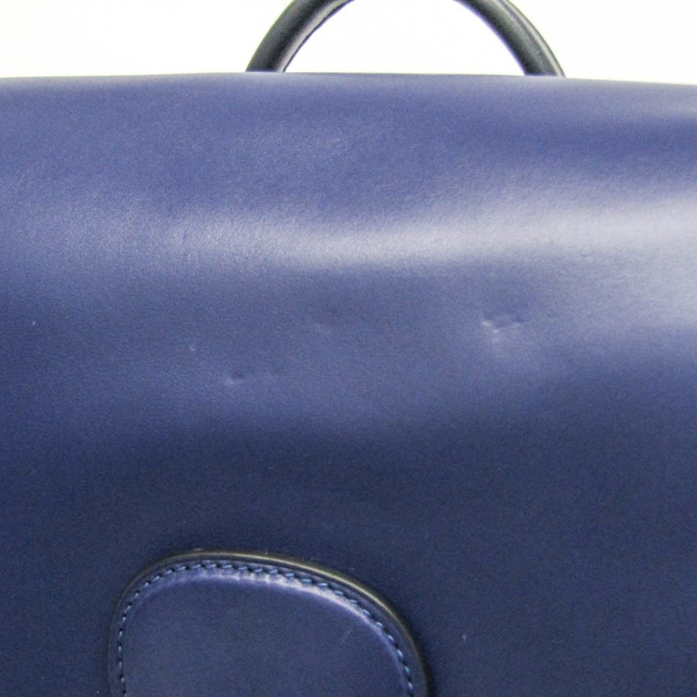 Coach Heritage C2902 Men's Leather Backpack Blue - Picture 6 of 10